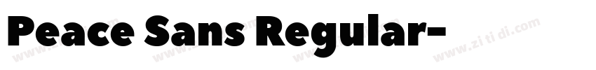 Peace Sans Regular字体转换